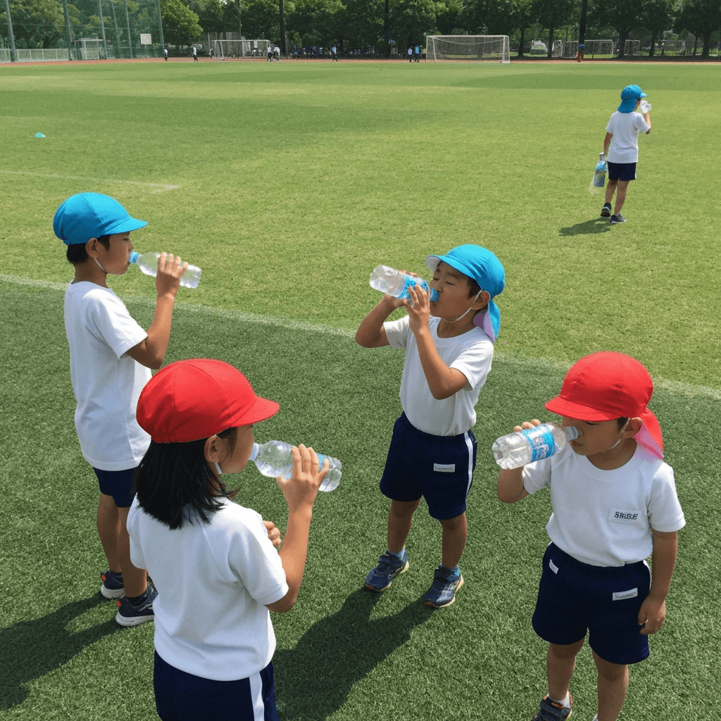 子どものスポーツ中の熱中症対策|症状の見分け方・予防・応急処置