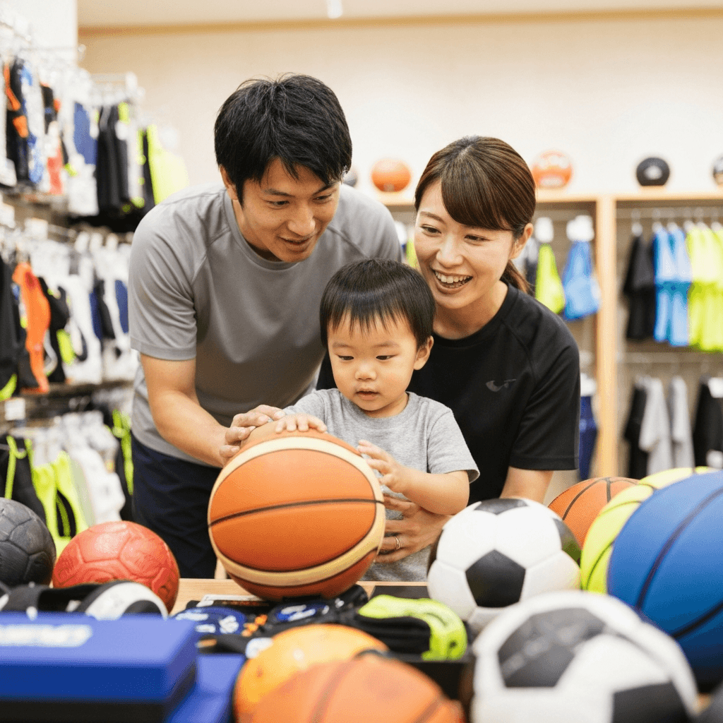 様々な年齢の子どもたちがスポーツを楽しむ様子