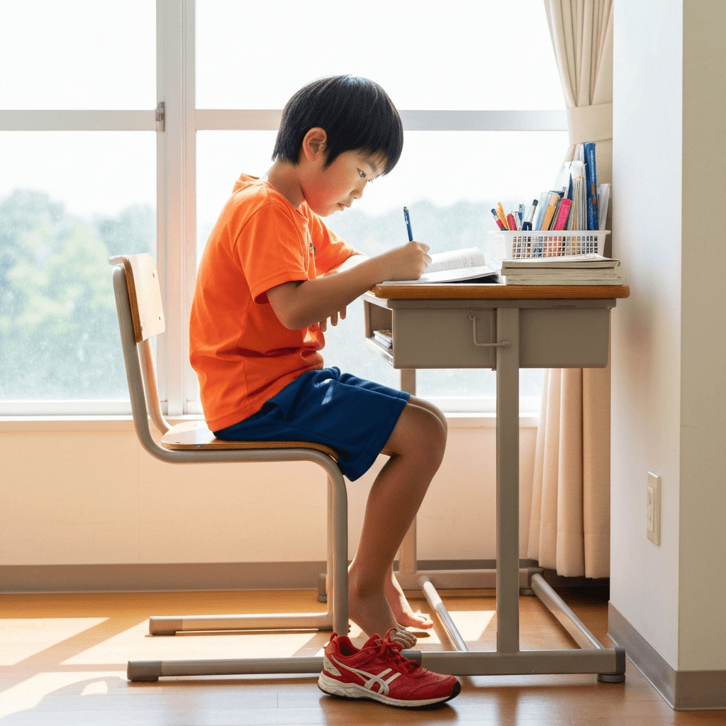 勉強とスポーツを両立している子ども